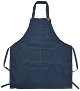 Tmavomodrá džínsová kuchynská zástera - 77*68 cm