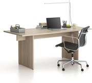 Kancelársky stôl single SOLID, 180x80 cm, dub prírodný