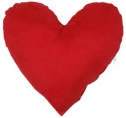 Vankúš Srdce červený semiš EMI