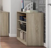 Nízký regál Carlos, dub sonoma, šírka 75 cm%