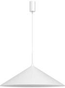 Závesné svietidlo Capital, 1x biele kovové tienidlo, (fi 60cm), w
