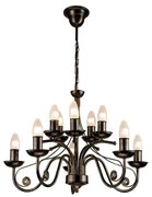 Luster na reťazi DONATO 10xE14/40W/230V