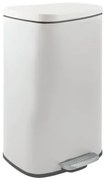 Spirella pedálový odpadkový kôš AKIRA matná biela oceľ soft-close 30 L 10.21567