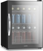 Klarstein Beersafe chladič nápojov so zrkadlovými dverami | 64 x 48 cm | LED vnútorné osvetlenie