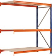 Kovový regál LONGSPAN, prídavný modul 200x185x80cm, 3x DTD polica, 800kg na policu