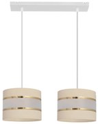 Luster na lanku HELEN 2xE27/15W/230V krémová