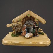 AMADEA Drevený betlehem BEZ FIGUREK 23 cm, český výrobok