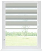 Dekodum Roleta deň a noc v bielej kazete soft, farba látky Šedá Šířka (cm): 55, Dĺžka (cm): 150, Strana mechanizmu: Práva