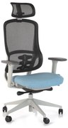 Kancelárska stolička Fiero II, modrá / sivá