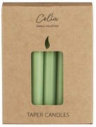 Ib Laursen Sviečka Taper Green Tea  – sada 12 ks