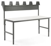 Dielenský stôl Cargo, 2000x750 mm, vrchná polica + panel na náradie