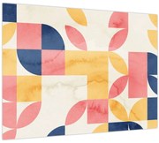 Obraz - Abstrakcia s retro vzormi (70x50 cm)