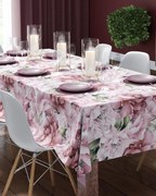 INTERMEDIC SK Obrus Ružový Kvet 85x85 cm – štvorcový obrus s kvetinovým vzorom