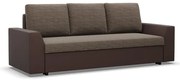 Trojmiestna rozkladacia sedačka LUGO cappuccino / hnedá