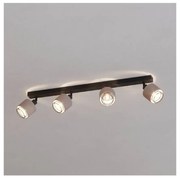 Eglo 43659 - Bodové svietidlo ROSLEY 4xE14/40W/230V čierna/béžová