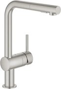 Grohe Minta drezová batéria s vyťahovacou sprškou supersteel 30274dc0 G30274DC0