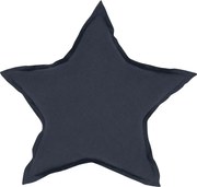 Ľanový vankúš hviezda grafitová 50 cm