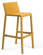 TRILL STOOL záhradná barová stolička bez podrúčok senape