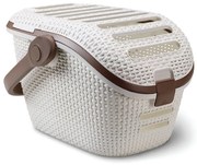 Biely prepravný box pre zvieratá Curver Vintage