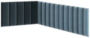 Set 16 čalúnených panelov Quadra 100x220x50 cm (mentolová). Akcia -19%. Vlastná spoľahlivá doprava až k Vám domov. 1051978