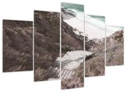 Obraz - Cesta k smaragdovému moru (150x105 cm)