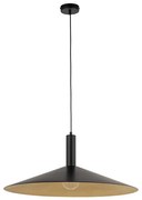 Luster na lanku CAPRI 1xE27/15W/230V pr. 70 cm čierna/zlatá