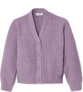 Detský ženilkový pletený svetrík, levanduľový