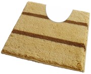 ROUTNER Kúpeľňová predložka IRSINA Béžová 10504 - Béžová / 50 x 50 cm WC s výkrojom 10504