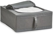Zeller Present Látkový organizér na posteľnú bielizeň a sezónne oblečenie, 44x55x19, sivý NON-W