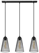 Luster na lanku TORRI 3xE27/15W/230V čierna