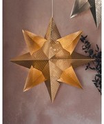 SIRIUS LED závěsná dekorace, hvězda, zlatá, závěsná, pr. 33 cm