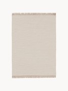 Ručne tkaný vlnený koberec so strapcami Liv