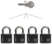 RV.APOLLO.40.SET4.CRN sada visiacich zámkov