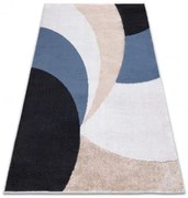 Koberec SPRINGS 907 Geometrický - štrukturálny béžový / antracitový