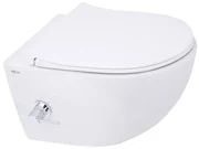 Wc s bidetom závesné SAT Infinitio vrátane dosky softclose, zadný odpad SATINF011RREXPBFC