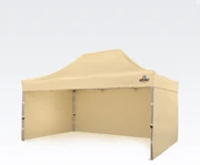 BRIMO Nožnicový altánok 3x4,5m - s 3 stenami - Béžová 5