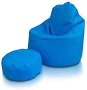 Sedací vak Yoko ekokoža E10-Modrý