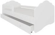 Detská posteľ s matracom a úložným priestorom Cami 80x160 cm - biela