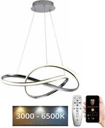 Brilagi - LED Stmievateľný luster na lanku COSMOWAVE LED/70W/230V chróm + DO