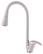 RAV SLEZÁK Sázava drezová batéria so silikónovým ramienkom sivá / chróm sa506.0/13s SA506.013S