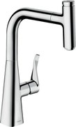 Hansgrohe Metris Select, drezová batéria s výsuvnou koncovkou, chrómová, HAN-14857000