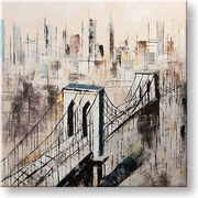 Maľovaný obraz na stenu MESTO  80x80 cm