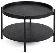 Noela Konferenčný stolík s čiernym rámom BIVIO 40 čierny