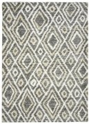 Koberec Pulpy Shaggy A532A sivý / krémový / béžový