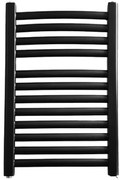 Kúpeľňový radiátor Łezka ŁP 12/40 čierny 675x440