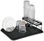 WENKO 54798100 - Odkvapkávač na riad AMY 42,5x31,5 cm čierny