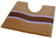 ROUTNER Kúpeľňová predložka LAVELLO Béžová 10401 - Béžová / 50 x 50 cm WC s výkrojom 10401