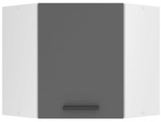 Kuchynská skrinka Belini Premium Full Version horná rohová 60 cm šedý mat