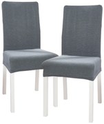 4Home Napínací poťah na stoličku Magic clean svetlosivá, 45 - 50 cm, súprava 2 ks