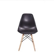 TRENDIE Jedálenská stolička BASIC čierna - škandinávsky štýl